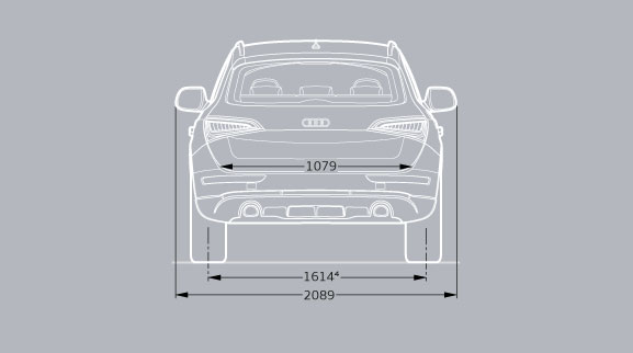 Audi Q5 Dimesions Back View