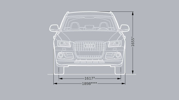 Audi Q5 Dimesions Front View